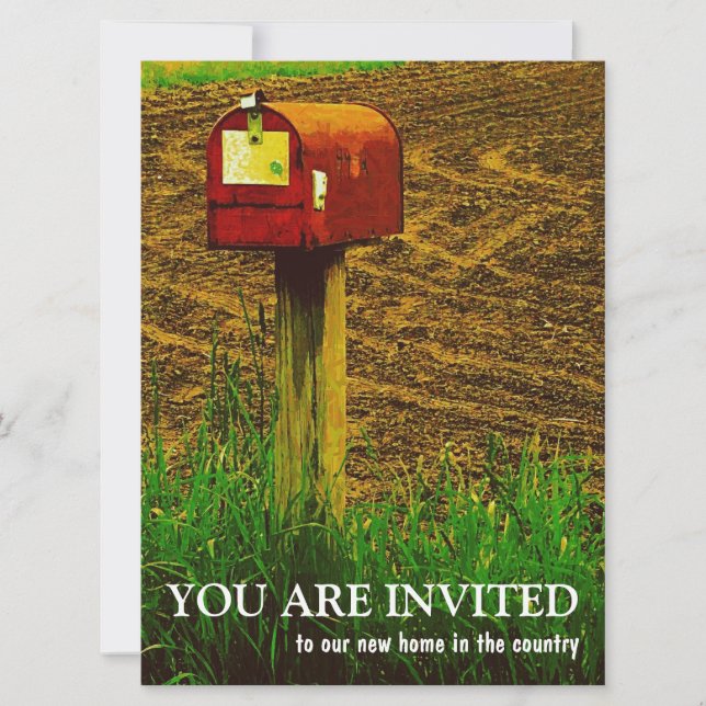 Convite Partido do Housewarming - casa nova do país (Frente)