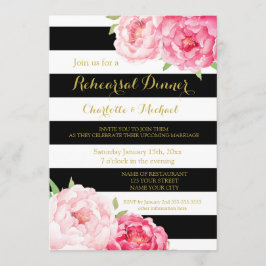 Convite Partido do Janto de Ensaio Floral Rosa-Rosa com St