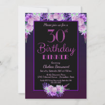 Partido do Janto Floral de aniversário de 30 anos 