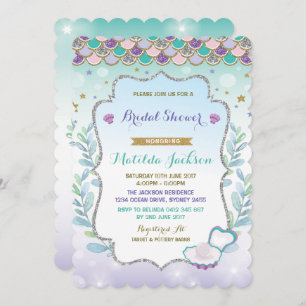 Convite Partido do oceano da praia do chá de panela da