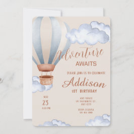 Convite Partido do primeiro aniversario de Aventura Replet