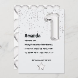 Convite Partido do primeiro aniversario do Balão Negro e B