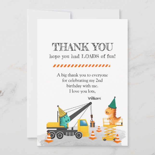 Convite Partido do segundo aniversário de Construção, Tema (Frente)