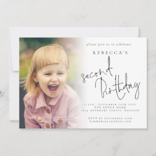 Convite Partido do segundo aniversário de Sobreposição de