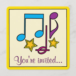 Convite Partido do teatro, do Musical ou do filme do