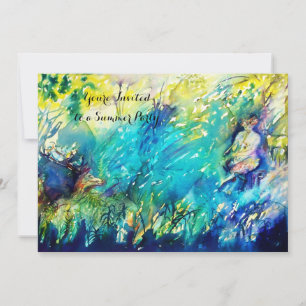 Convite Partido do verão da BANDEJA E dos CERVOS