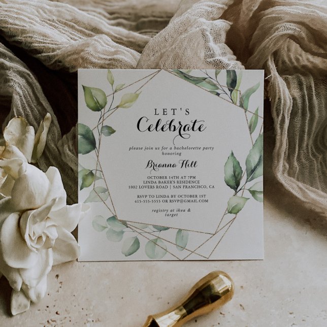 Convite Partido dos Celebradores do Vamos Verde Elegante G (Criador carregado)