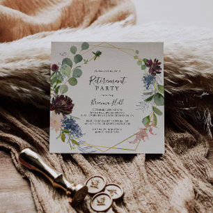 Convite Partido Dourado da Baixa Geométrica