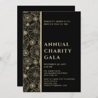 Partido Elegante Black Botanic Charity Event Gala