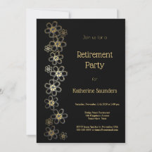 Partido Elegante Preto e Dourado da Reforma