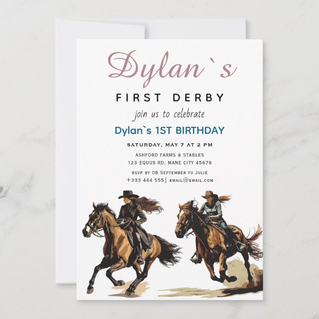 Convite Partido Equestre de Raça Moderna (Frente)