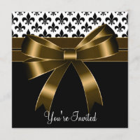 Partido Fleur De Lis Dourado e Preto