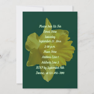 Convite Partido Floral Amarelo Daffodil