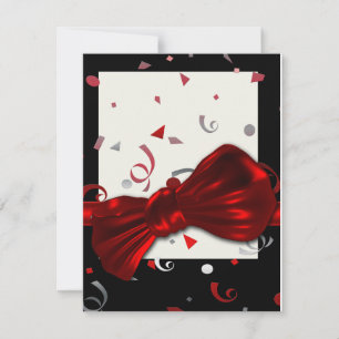 Convite Partido formal do baile de formatura elegante da