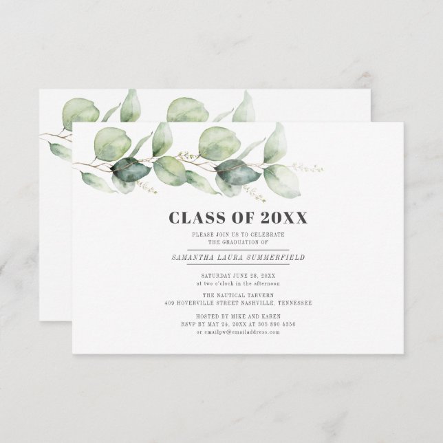 Convite Partido Formando Eucalyptus 2024 (Frente/Verso)