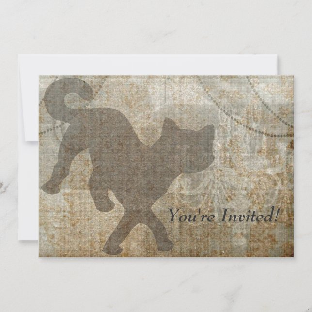 Convite Partido francês do adulto do candelabro da (Frente)