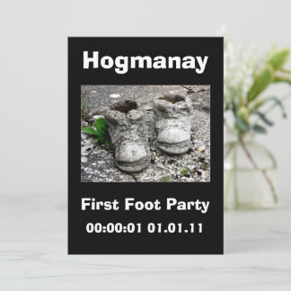 Convite Partido Hogmanay Escocês da véspera de ano novo