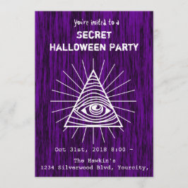 Convite Partido Illuminati Halloween