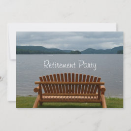 Convite Partido-Lakeview da aposentadoria com banco de