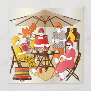 Convite Partido Mah Jongg Tea