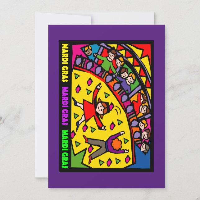 Convite Partido Mardi Gras (Frente)