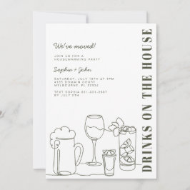 Convite Partido Modern Olive Green