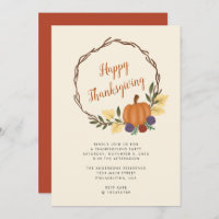 Partido Moderno de Ação de Graças de Pumpkin Wreat