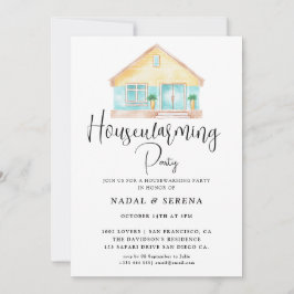 Convite Partido Moderno Elegante do Aquecimento Doméstico