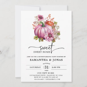 Convite Partido Moderno Pumpkin Diminuir do Lar