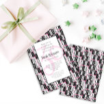 Convite Partido namorada aniversário de 30 anos no Nova Io<br><div class="desc">Festa de aniversário de 30 anos de estilo Nova Iorque branco e preto rosa divertida e elegante. Também pode ser adaptado para outras ocasiões.</div>