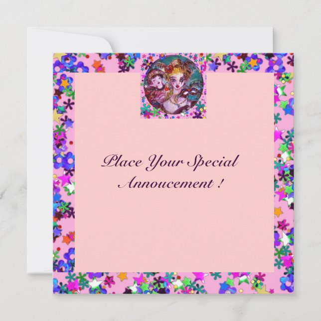 Convite PARTIDO namorados VENETIANO MASCARADA   (Frente)