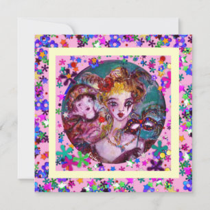 Convite PARTIDO namorados VENETIANO MASCARADA