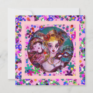 Convite PARTIDO namorados VENETIANO MASCARADA