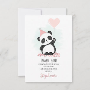 Convite Partido Panda Obrigado