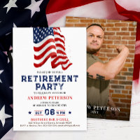 Partido Patriótico de Retirada de Foto de Bandeira