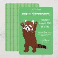 Partido Personalizado Verde Panda Verde e Vermelho