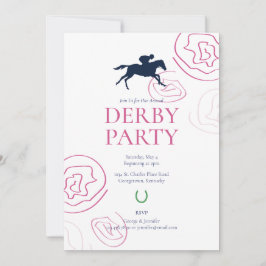 Convite Partido Preppy Derby