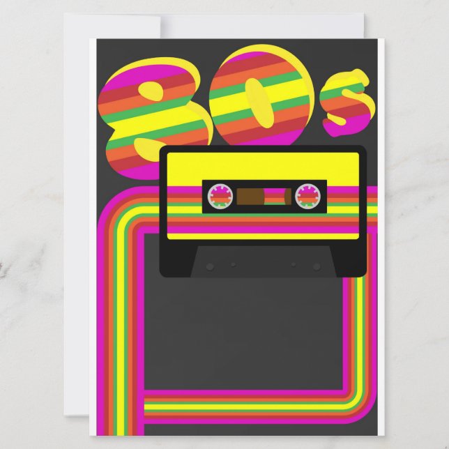Convite Partido Retroativo dos anos 80 (Frente)