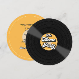 Convite Partido Retrospectivo da Gravação Vintage de 60 an