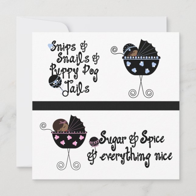 Convite Partido Revelador Africano-Americano da Carruagem  (Frente)