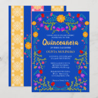 Partido Royal Blue Fiesta - Quinceanera Mexicana