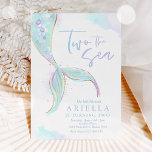 Convite Partido Sereia Dois segundo aniversário De Sereia<br><div class="desc">Parte Sereia Dois Convite para segundo aniversário de Sereia do Mar Todos os designs são © PIXEL PERFECTION PARTY LTD</div>