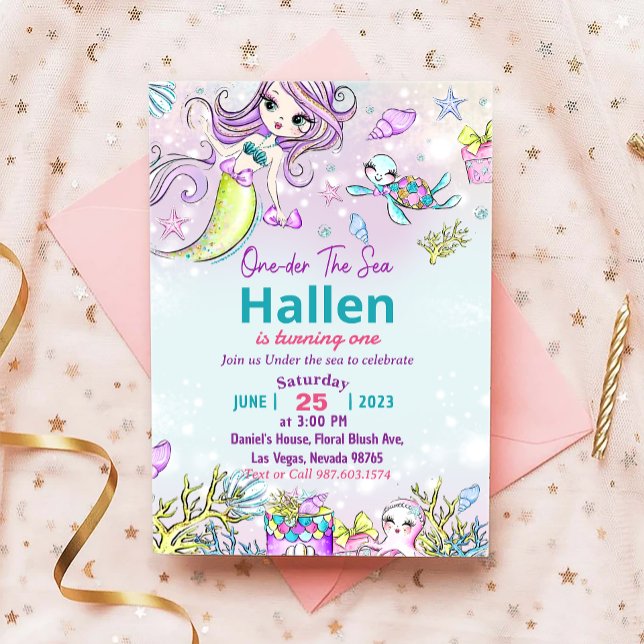 Convite Partido Sereia primeiro aniversario ONEder Partido (Criador carregado)