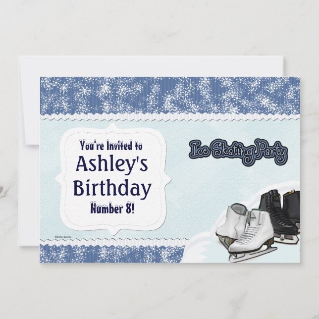 Convite Partido Skate Azul (Frente)