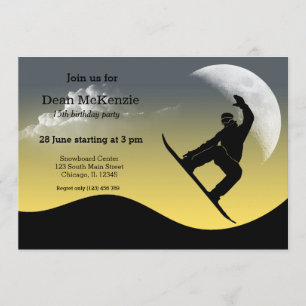 Convite Partido Snowboard
