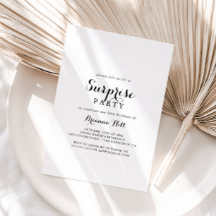 Convite Partido Surpresa da Moderna Caligrafia