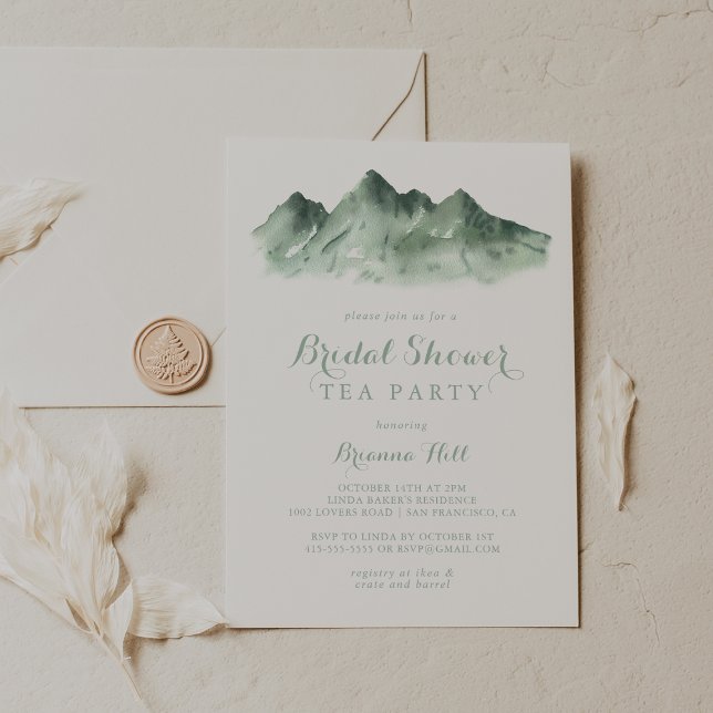 Convite Partido Tea do Chá de panela do País das Montanhas (Criador carregado)