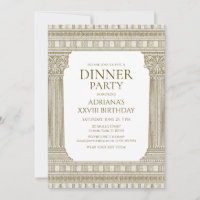 Partido Toga com o Tema das Colunas Romanas Marrom