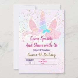 Convite Partido Unicórnio