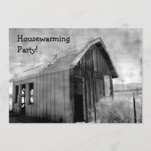 Convite Partido velho do housewarming da barraca
